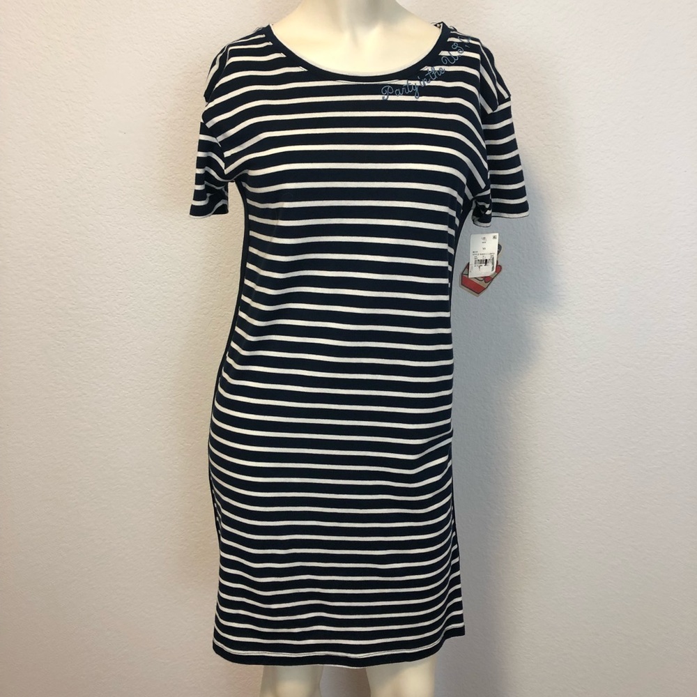 NWT Junkfood “party in the USA” striped dress XS